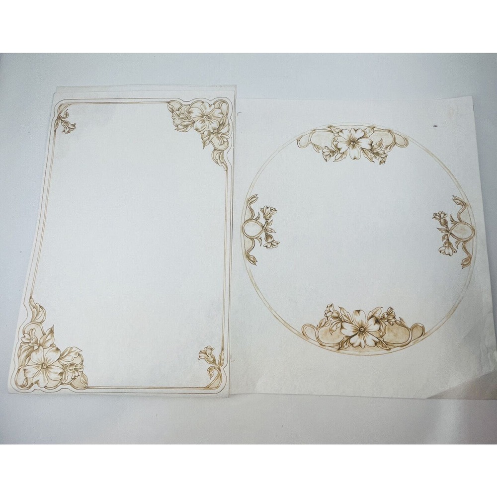 Dogwood Cutwork Placemats &‎ Centerpiece #2902 Tri-Chem Chart Picture To Paint